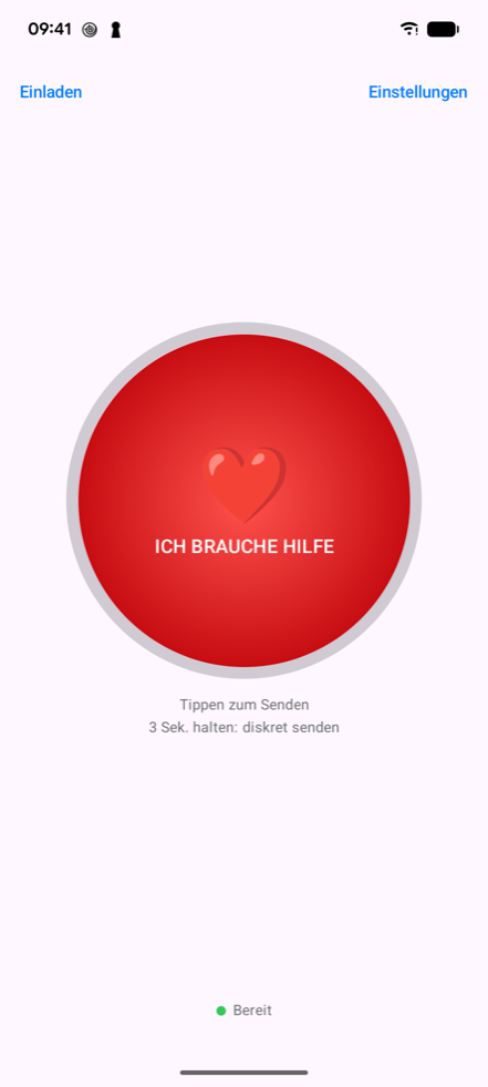Ping! Startbildschirm auf einem Android-Handy